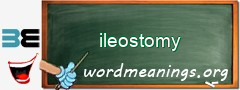 WordMeaning blackboard for ileostomy